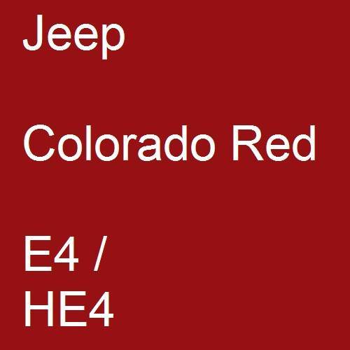 Jeep, Colorado Red, E4 / HE4.